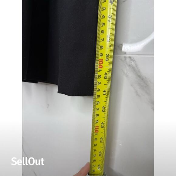 J.Crew Women's Black Sleeveless Midi Dress with Waist Tie Size 4 wool career - Picture 4 of 8